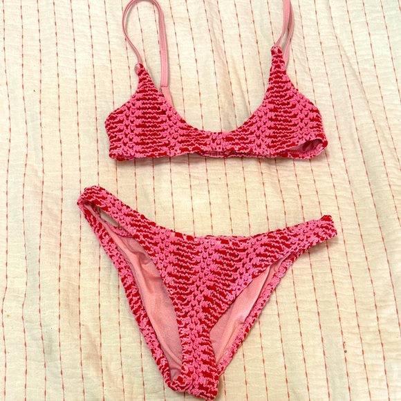 Triangl Swimwear Pink Sequin Bikini - Picture 1 of 3